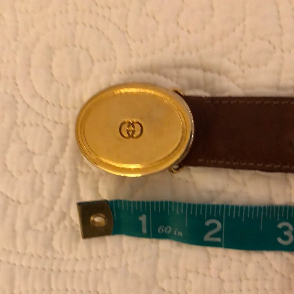 GUCCI child’s saddle color unisex vintage leather belt